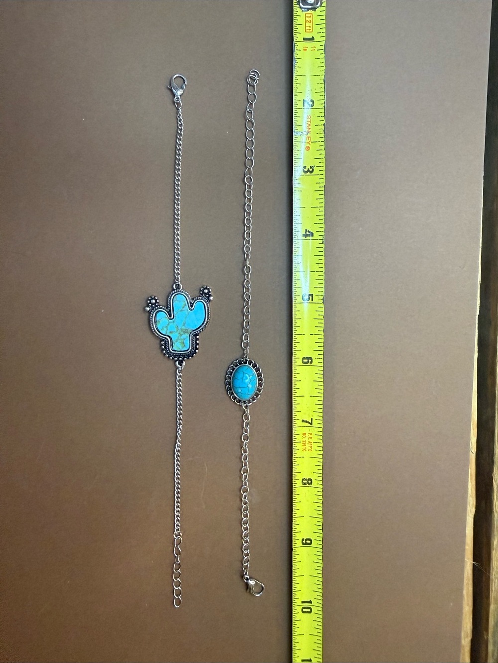 🩵BUNDLE AND SAVE (3/$16) 🩵 Turquoise Cactus and Oval Stone Silver Bracelet Set